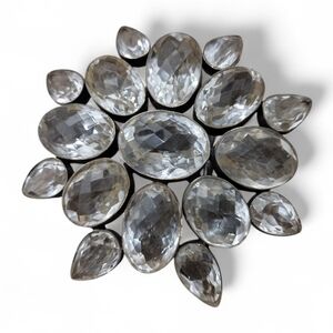 Vintage Crystal Cluster Belt Buckle 🔥